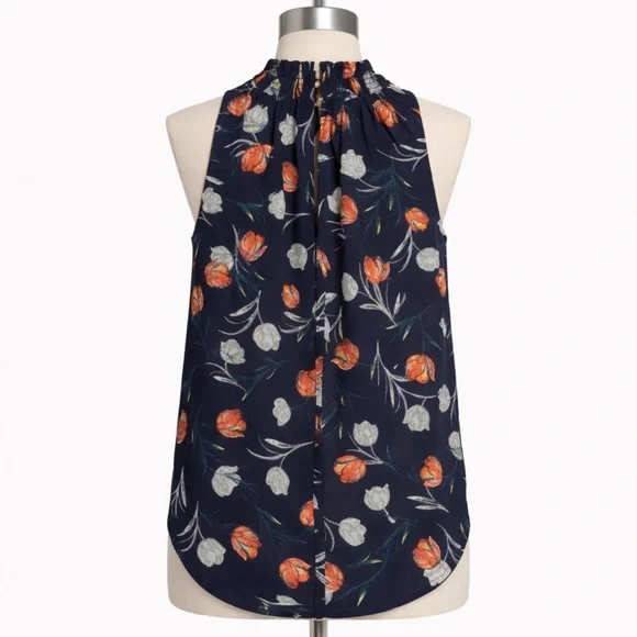 Stitch Fix -Daniel Rainn. Flowy Floral Mock-Neck Blouse. Women XL. - Picture 2 of 2